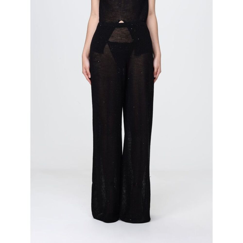 Liviana Conti Women Gary Linen Blend Palazzo Trousers Liviana Conti